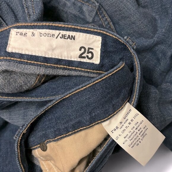 rag & bone ‘Doris x Boyfriend’ Cropped Raw Hem Jean - Picture 7 of 7